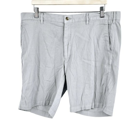 Peter Millar Crown Men's Bedford Stretch Twill Short British Grey‎ Size 38 Golf - Picture 4 of 11